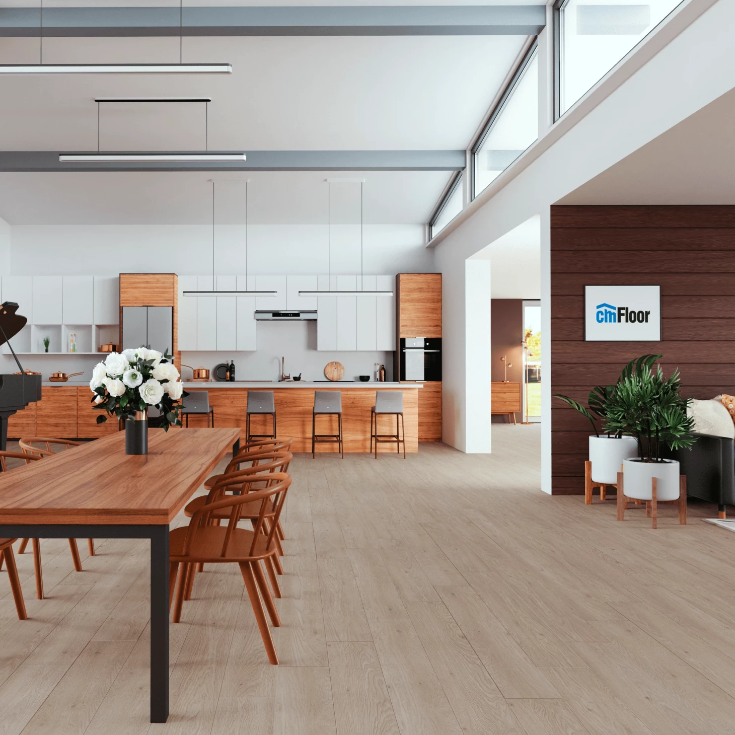 Кварцвинил CM Floor ScandiWood 21 Дуб Артик (С подложкой)