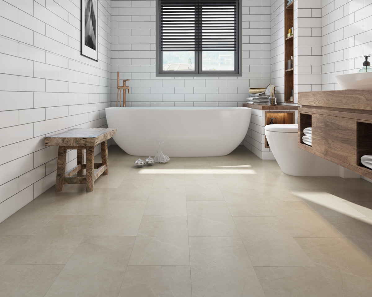 Кварцвинил Profield Residence Stone ET80002 Апуан Марбл