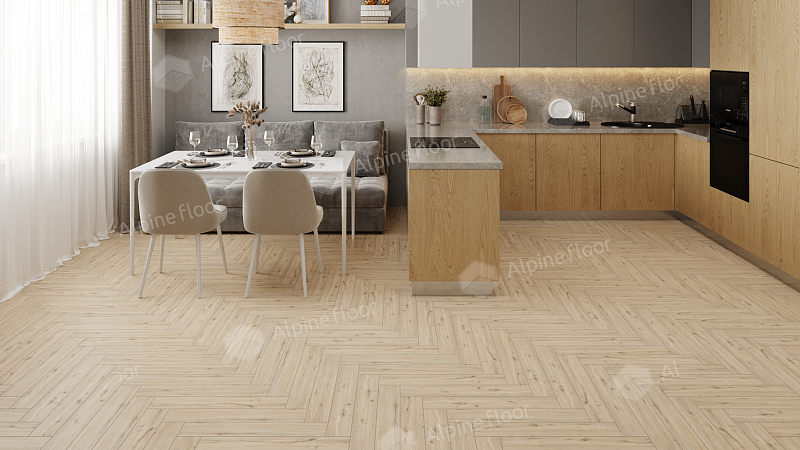 Ламинат AlpineFloor Herringbone 8 Pro LF102-1 Дуб Лион