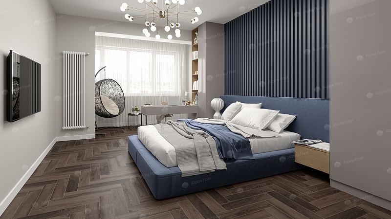 Кварцвинил Alpine Floor Премиальный паркет (Parquet Premium) Eco 19-16 Фафнир