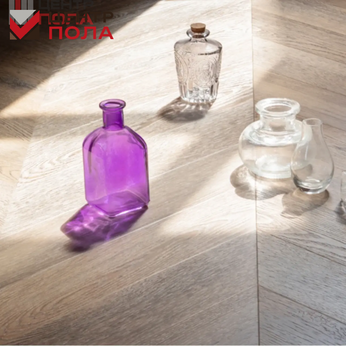 Кварцвинил Vinilam Parquet Chevron Glue RI153616CL4 Шеврон Шампань
