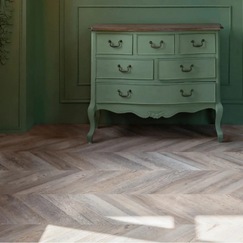 Кварцвинил Vinilam Parquet Chevron Glue RI153616CL4 Шеврон Шампань
