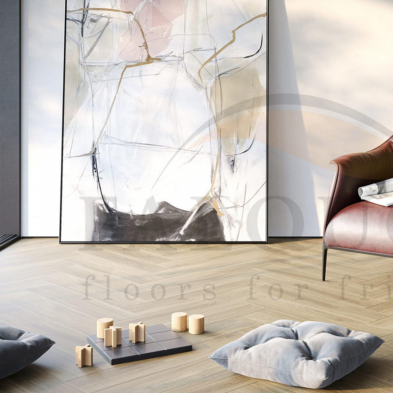 Кварцвинил The Floor Herringbone P6002 York Oak HB