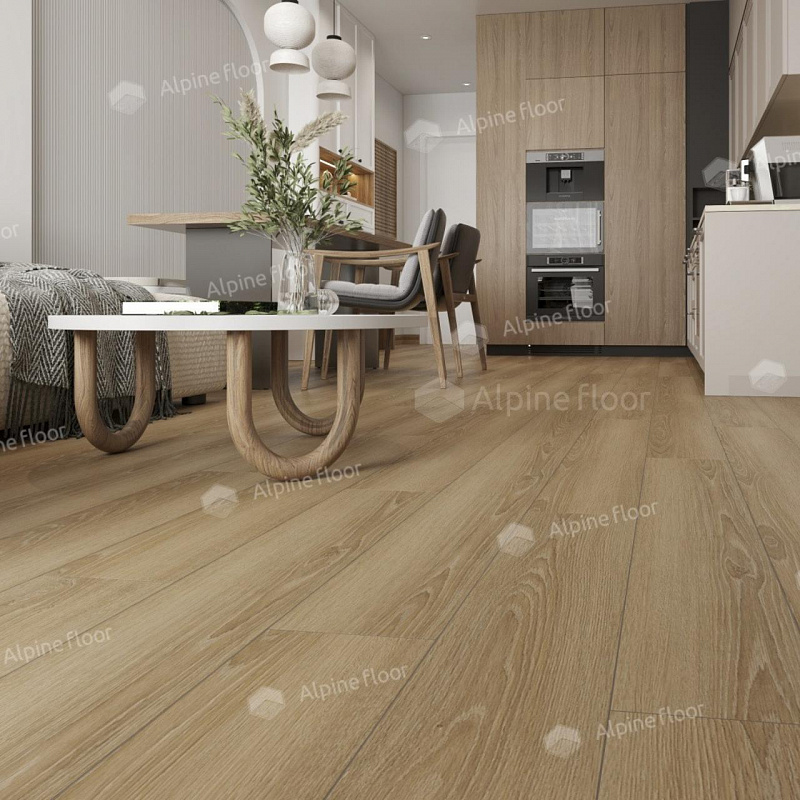 Кварцвинил Alpine Floor Ультра (Ultra) Eco 5-38 Дуб Сантана