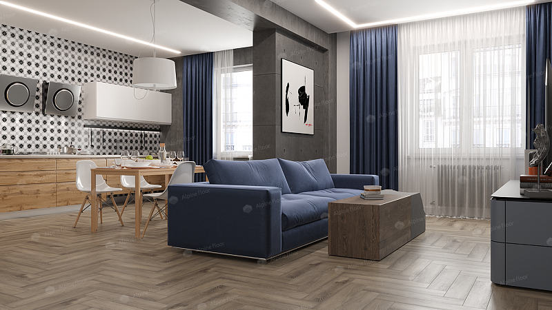 Кварцвинил Alpine Floor Parquet Premium Eco 19-15 Северная История