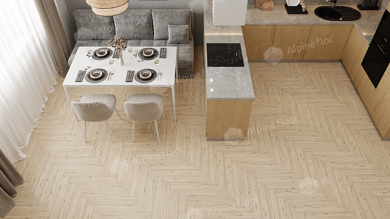 Ламинат AlpineFloor Herringbone 8 Pro LF102-1 Дуб Лион