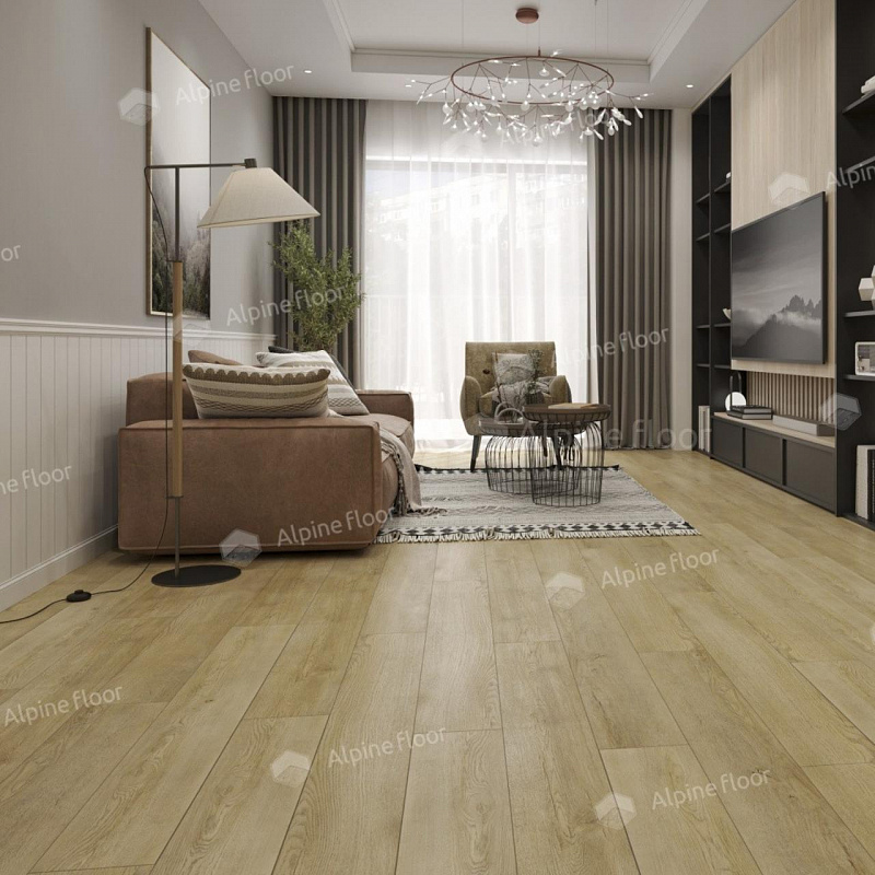 Кварцвинил Alpine Floor Ультра (Ultra) Eco 5-33 Дуб старинный